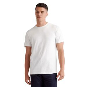 Quince 100% Organic Cotton Slub Crewneck Tee White Large NWT